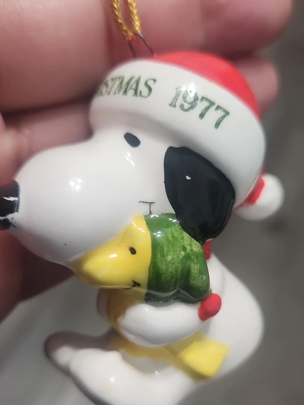 Snoopy & Woodstock Christmas 1977 Ornament